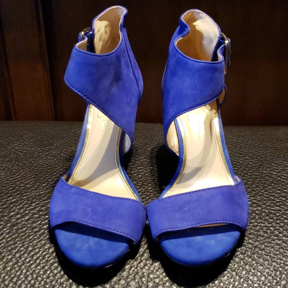 Jessica Simpson royal blue marrionn heeled sandle